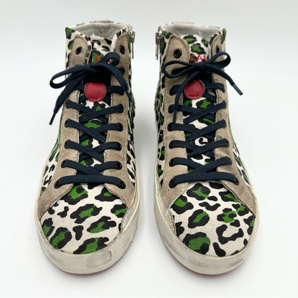 Ishikawa High-Tops Leopard Animal Print Sneakers - Picture 2 of 13